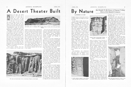 Red Knolls, near U. S. Highway 180 in Graham County, Arizona, site of the great Desert Theater