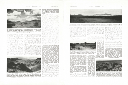 The Camel Trail as seen from Red Lake, on Grand Canyon Highway. "Emerging from the pine forest, we came upon a rolling country dotted with isolated hills and passing to the north of Mt. Sitgreaves (on right) and between it and Kendrick Peak (center distance) we came upon two fine springs which issue from the north side of Sitgreaves mountain."- Beale's report, September 13, 1857.