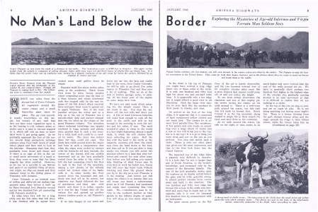 Crater Elegante as seen from the south at a distance of two miles.