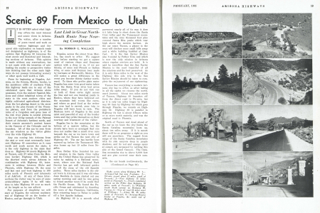 Arizona-Utah line near Fredonia