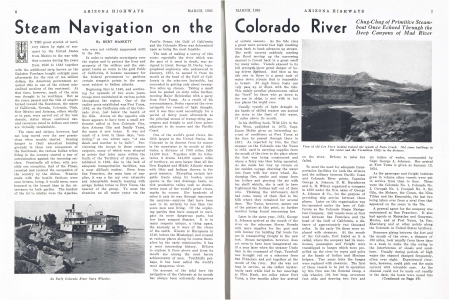 An Early Colorado River Stern Wheeler.