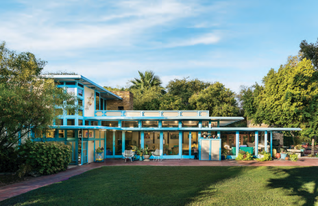 The Raymond Carlson House, which sits amid the thick foliage of a Phoenix neighborhood, has gone through many changes over the past seven decades but now largely reflects Frank Lloyd Wright's vision.