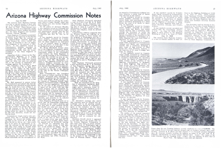 Arizona Highway Commission Notes