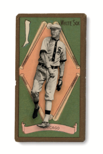 Flame Delhi, shown during his time with the Pacific Coast League’s San Francisco Seals, didn’t last long in Major League Baseball. But his one appearance — with the Chicago White Sox in 1912 — did make him the first Arizona native to reach the big leagues. ARIZONA HISTORICAL SOCIETY/LIBRARY OF CONGRESS; PHOTO ILLUSTRATION BY KEITH WHITNEY