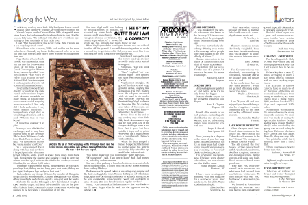 In the fall of 1959, wrangling on the W-Triangle Ranch near the Grand Canyon, James Tallon may not have believed that clothes made the man but they sure helped.