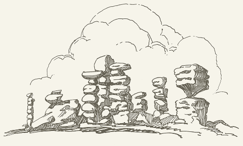 THE CHIRICAHUA IS A STUDY
IN ROCKS AND HISTORY