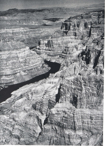 Where the waters of Lake Mead back through the Hualapai Cliffs into the west end of Grand Canyon.