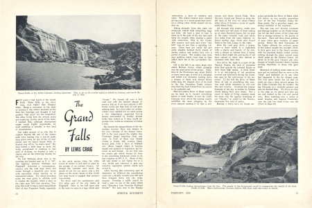 Grand Falls on the Little Colorado, looking upstream. This is one of the wonder sights to behold in Arizona, and worth the trip to view.