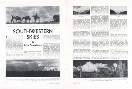 Cloud galleons toss on a billowy sea of sunshiny blue, forming patterns of majestic beauty.