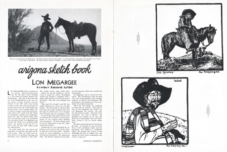 He wears here a charro costume, in pose before old Camelback mountain.