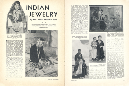 Jewelry, woman's delight since Time began, is gaily worn by this Indian girl.