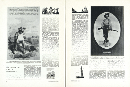 A page from J. Ross Browne's "Adventures In the Apache Country," published in 1868 and one on of the rare books of the Historical Society's Library. The illustration is a self-portrait by the author.