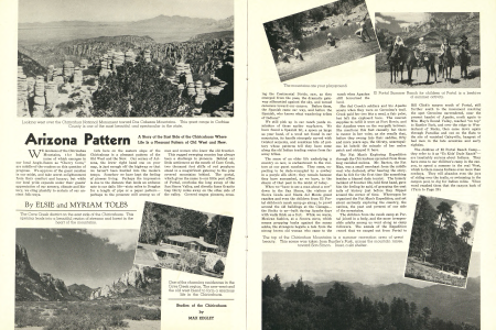 Arizona Pattern
A Story of the East Side of the Chiricahuas
Where Life is a Pleasant Pattern of the Old
West and New