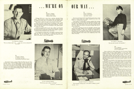 "This new fledged eagle's nest . . . a first rate air force advanced flying school."