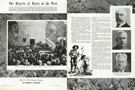 Valley farmers traveled by buggy, bicycle and wagon to attend the dedication of Roosevelt Dam.