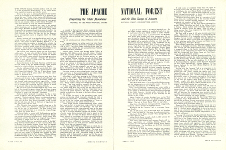 The Apache National Forest