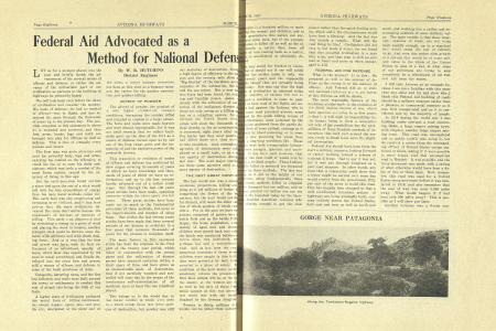 Federal Aid Advocated as a Method for National Defense (Part 1)