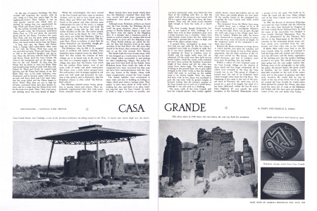 Casa Grande Ruins, near Coolidge, is one of the foremost prehistoric dwellings found in the West. It towers four stories high over the desert.