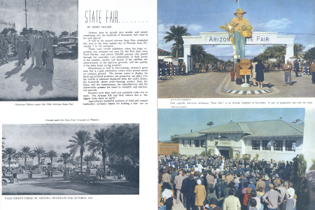 Governor Osborn opens the 1946 Arizona State Fair.