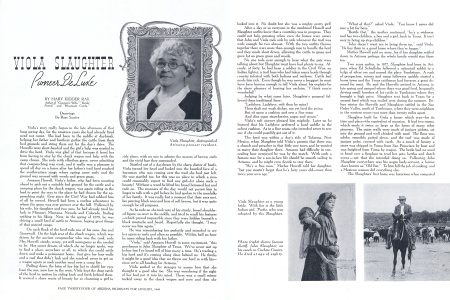 Viola Slaughter, distinguished Arizona pioneer resident.