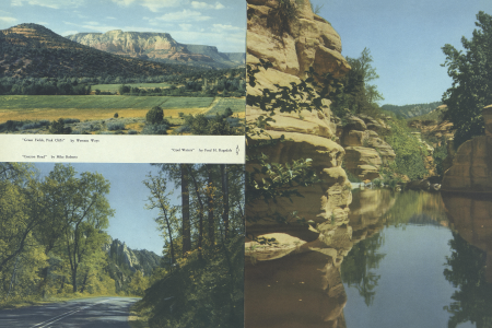 "Green Fields, Pink Cliffs"
