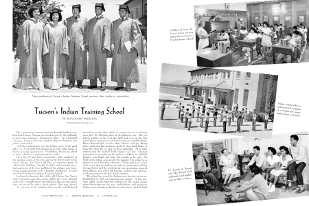 Many graduates of Tucson's Indian Training School continue their studies in universities.