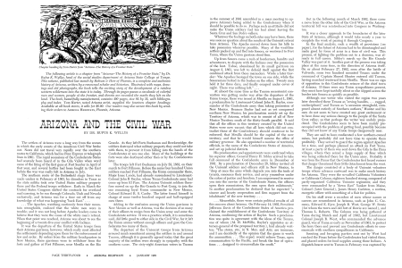 Chapter heading by Tom Harter from "Arizona—The History of a Frontier State."