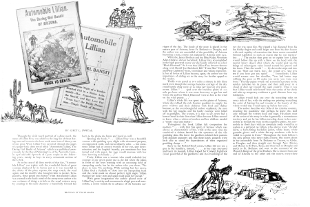AUTOMOBILE LILLIAN—THE DARING GIRL BANDIT OF ARIZONA