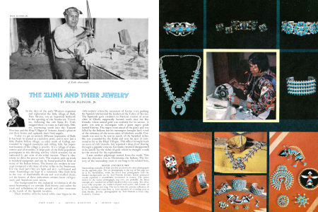 A Zuñi silversmith