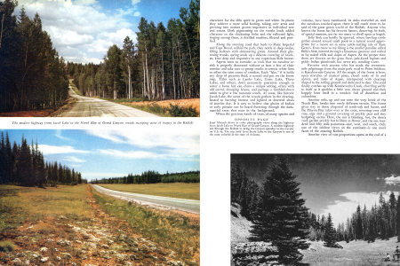 The modern highway from Jacob Lake to the North Rim of Grand Canyon reveals sweeping vistas of beauty in the Kaibab.