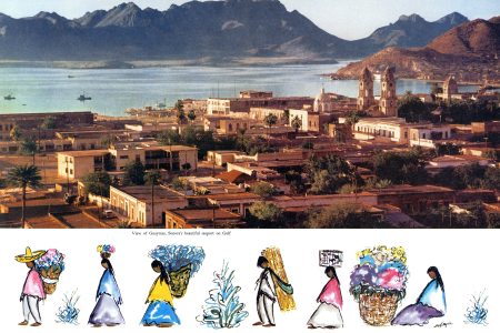 View of Guaymas, Sonora's beautiful seaport on Gulf