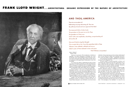 FRANK LLOYD WRIGHT AND TALIESIN WEST.