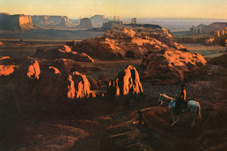 View of Monument Valley from Rim