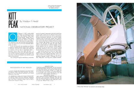 VIEW OF 84-INCH TELESCOPE