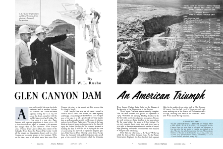 L. F. “Lem” Wylie (left) and Floyd Hominy, Commissioner, Bureau of Reclamation