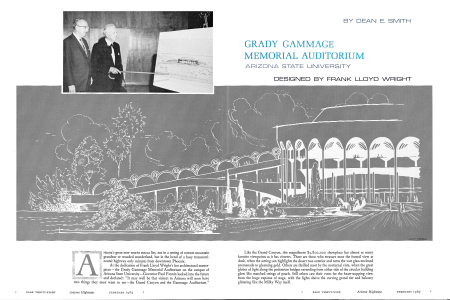 THE GRADY GAMMAGE MEMORIAL AUDITORIUM FRANK LLOYD WRIGHT CLASSIC AT A.S.U. TRULY A PRECIOUS GEM