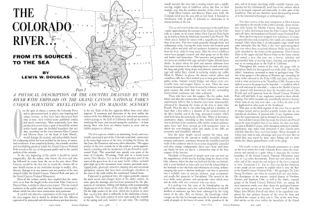 THE COLORADO RIVER FROM ITS SOURCES TO THE SEA