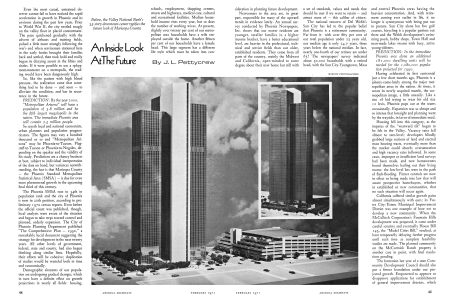 Below, the Valley National Bank's 35-story downtown center typifies the future look of Maricopa County