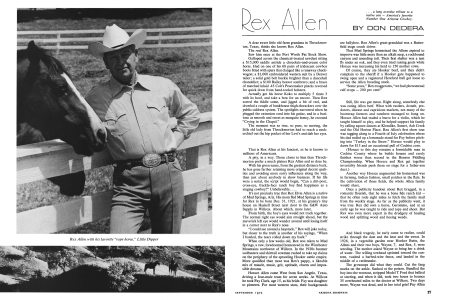 Rex Allen with his favorite “rope horse,” Little Dipper