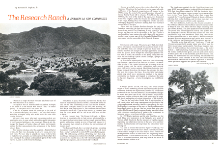 The Research Ranch: A Shangri-La for Ecologists