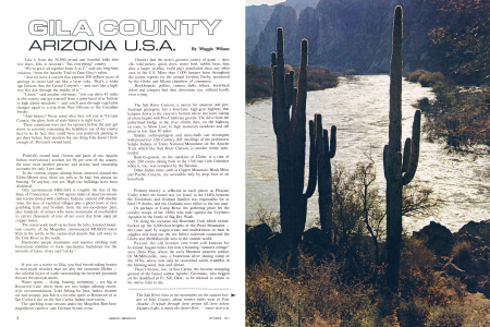 The Salt River rises in the mountains on the eastern border of Gila County, about twenty miles west of Fort Apache. It winds through deep gorges till, here below Saguaro Lake, it meets the desert floor.