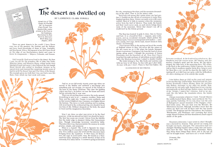 THE DESERT AS DWELLED ON