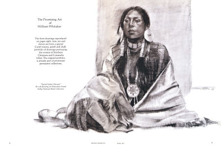 "Seated Indian Woman"
30 x 40 drawing on illustration board
Valley National Bank Collection