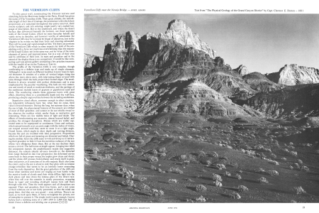 Vermilion Cliffs near the Navajo Bridge.