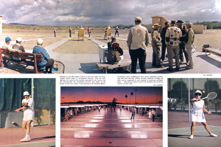 Trap shooting at the Heading Ranch.