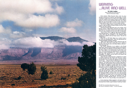 Weaving …Alive and Well