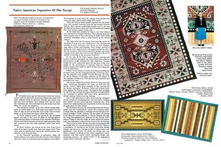 The Hennan Collection tapestry pictured below is a superb example of fine art in weaving. It was acquired from the prestigious George Berlandt Collection. Weaver unknown.