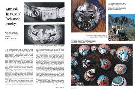 ARIZONA'S PREHISTORIC JEWELRY