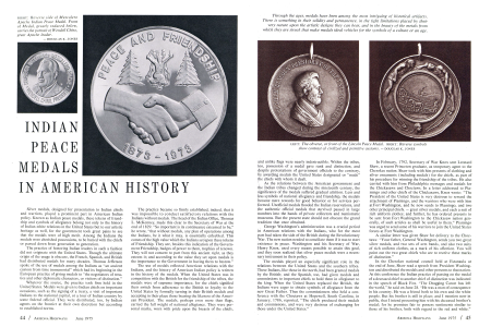 INDIAN PEACE MEDALS