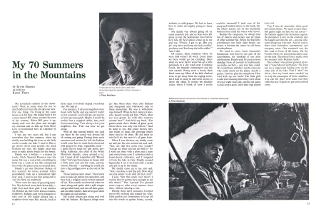 A favorite old hat, family land, and fond memories keep the sparkle in Erwin Hansen's eyes.